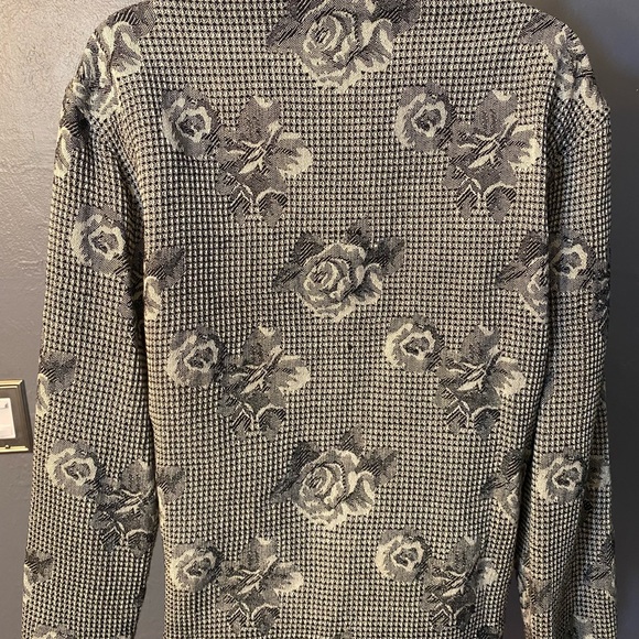 NEW IDENTITY Rose and Houndstoothish Print One Button Blazer - Picture 10 of 16